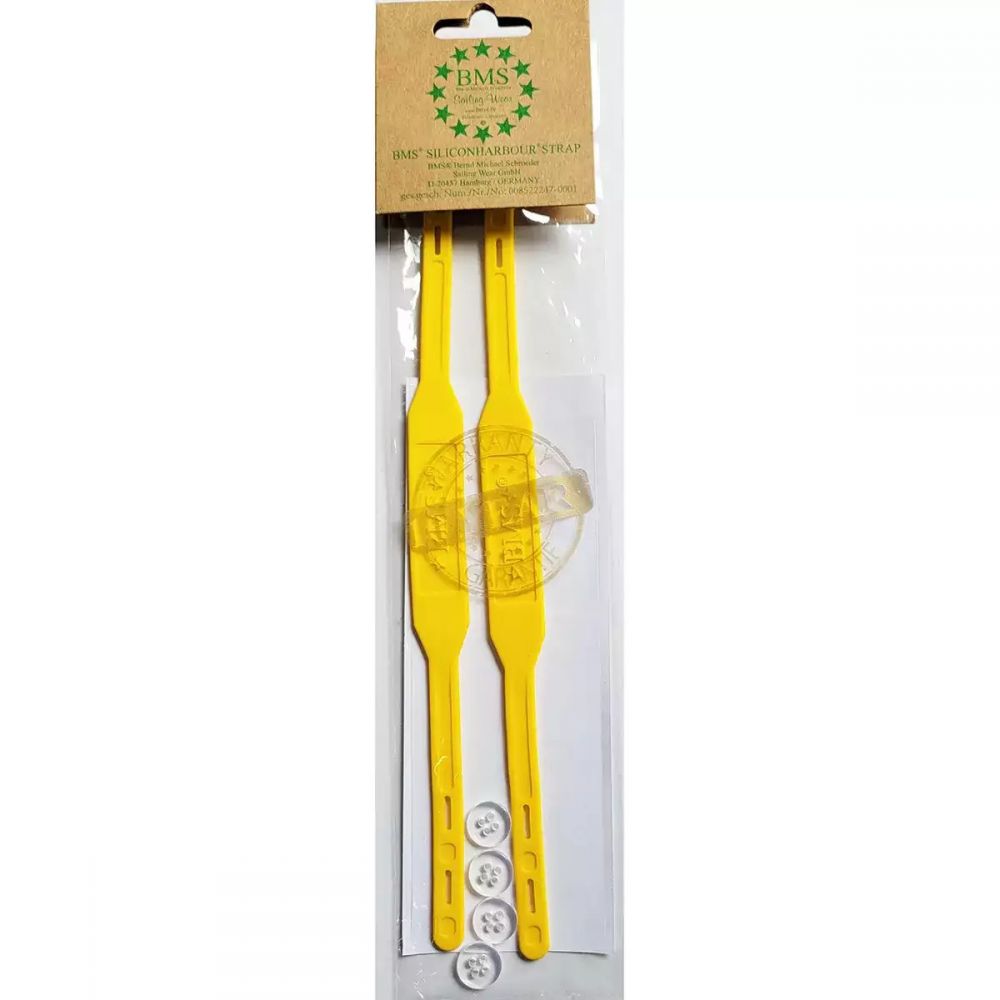 Ersatzbänder aus Silikon für Matschhosen - gelb