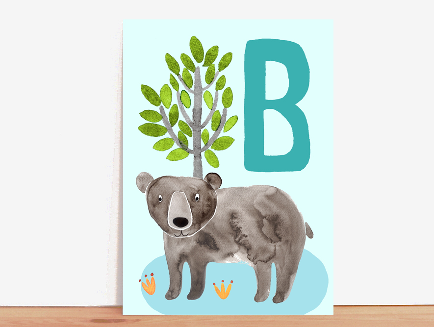 ABC-Karte B wie Bär