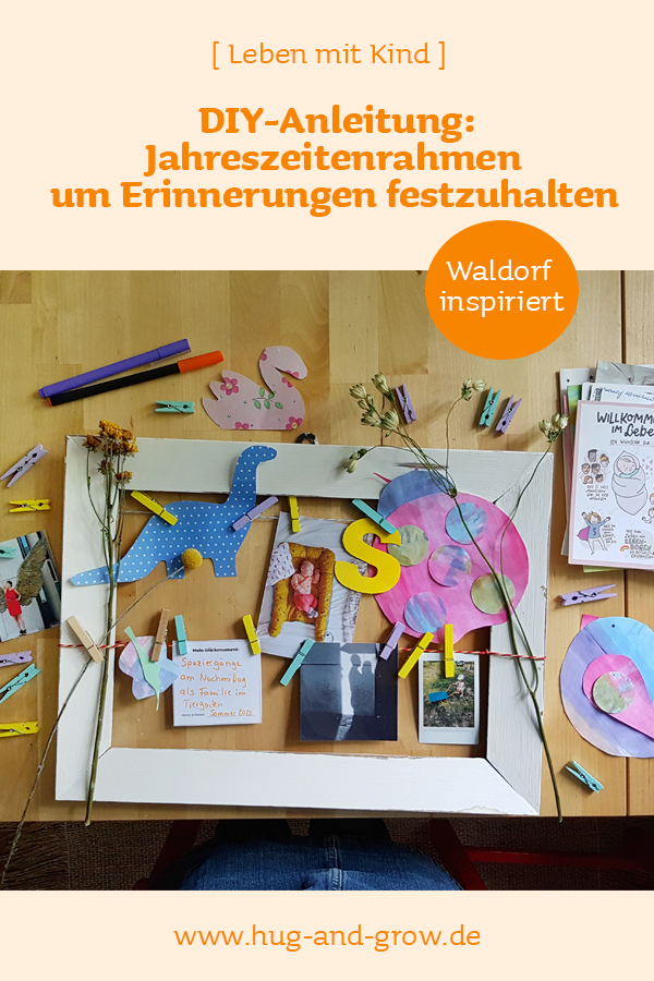 DIY mit Kind: Jahreszeitenrahmen um besondere Erinnerungen festzuhalten [Waldorf inspiriert]