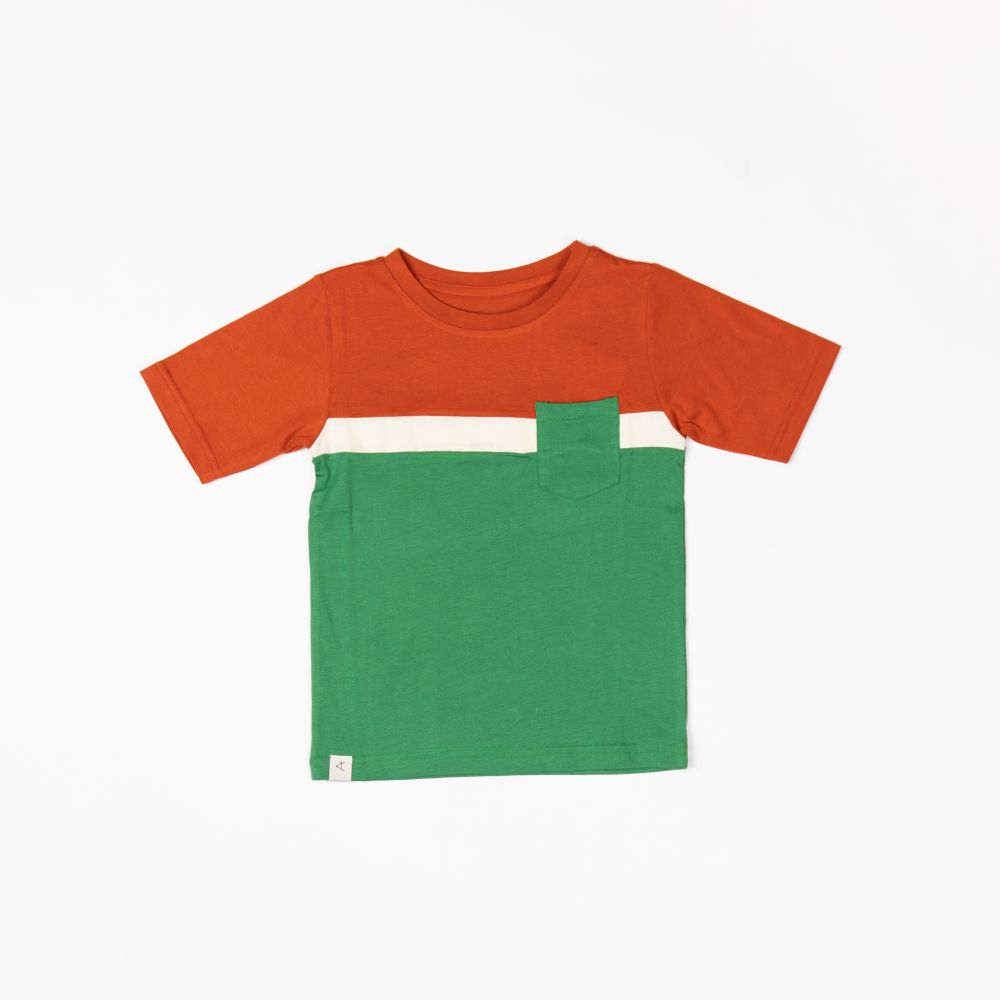 Silas T-Shirt rot-grün