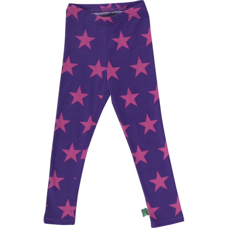 Star Leggings purple