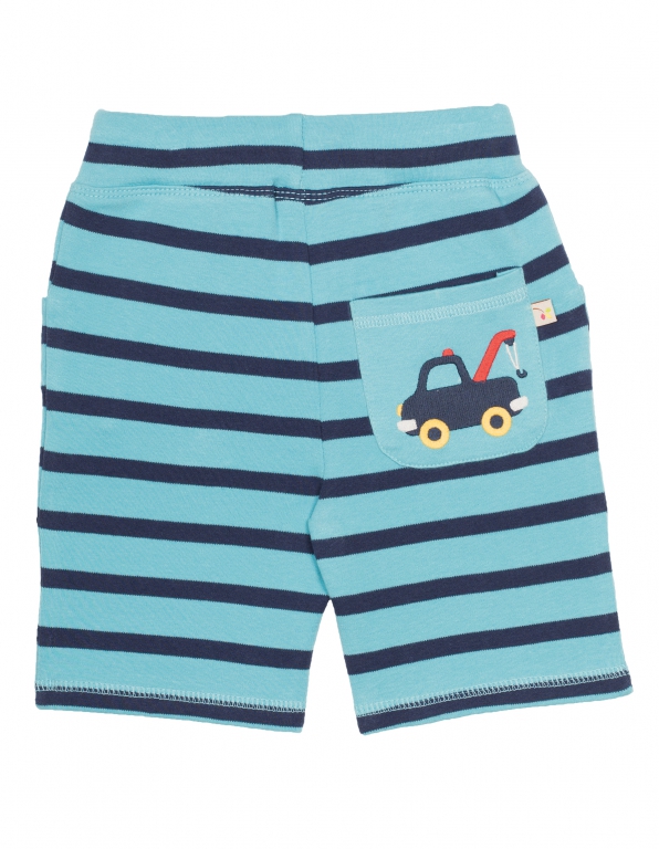 Little Stripy Shorts aqua/navy