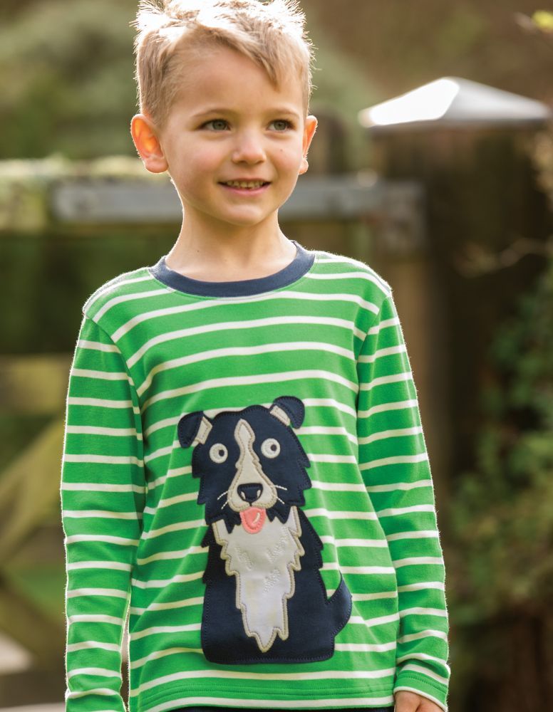 Discovery Shirt langarm Schottischer Hirtenhund grün