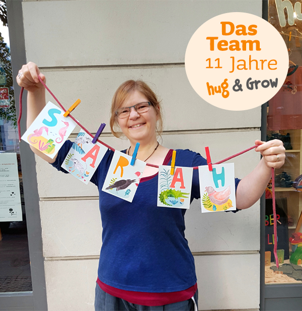 Unsere Text-Magierin Sarah stellt sich vor [11 Jahre Hug & Grow]