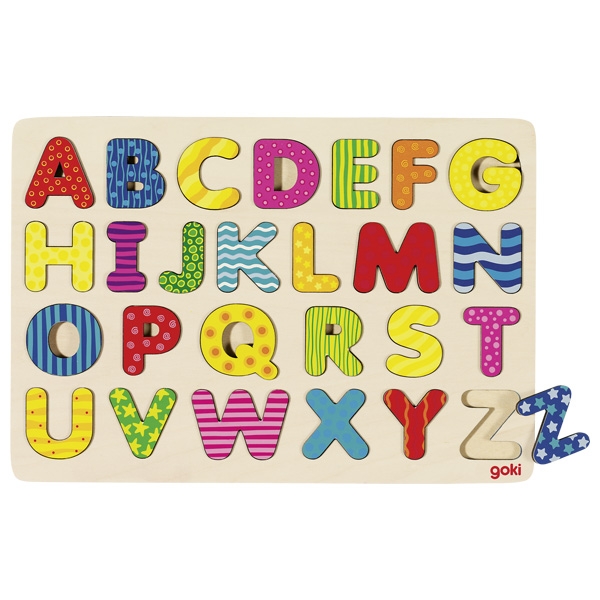 Alphabetpuzzle gemustert