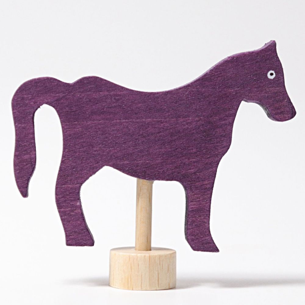 Steckfigur violettes Pferd