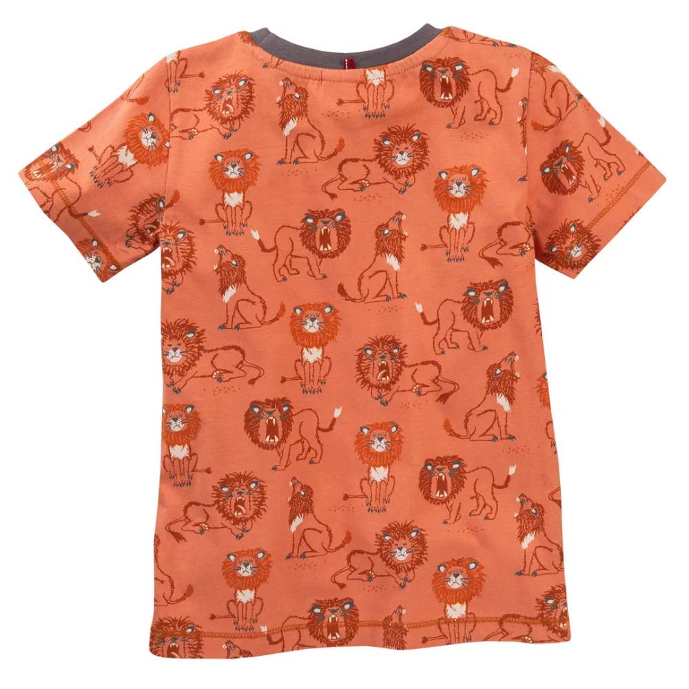 Sommer-Pyjama Löwe papaya