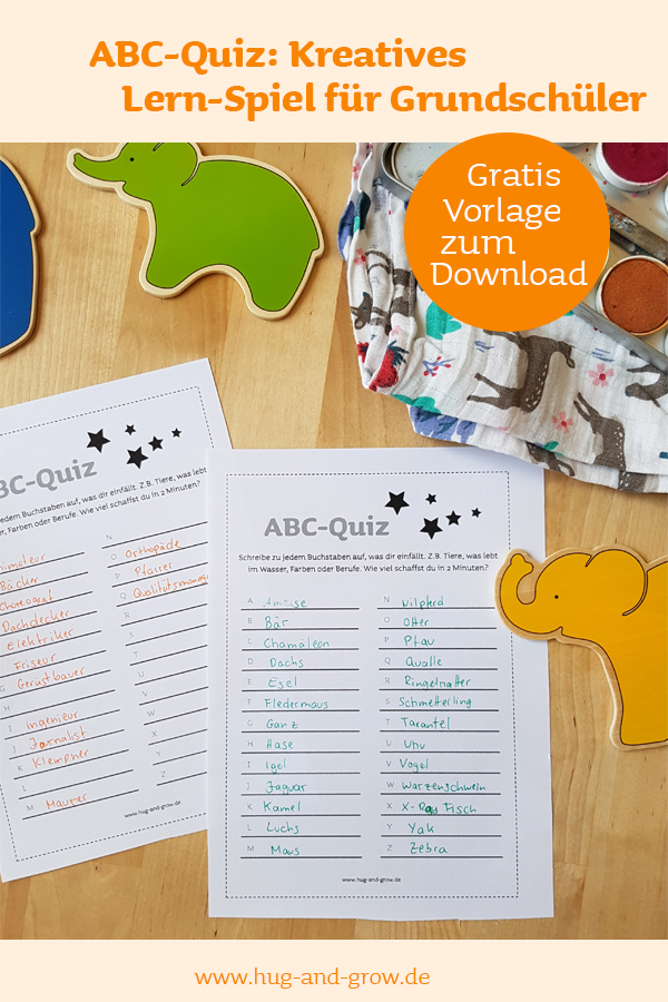 Kreatives Lern-Spiel mit dem ABC-Quiz [Gratis Vorlage als Download]