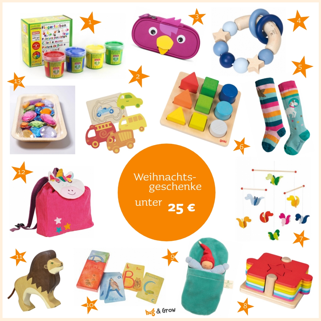 Nachhaltige Geschenkideen für Kinder zu Weihnachten unter 25 € [Spielzeug & Spaß]