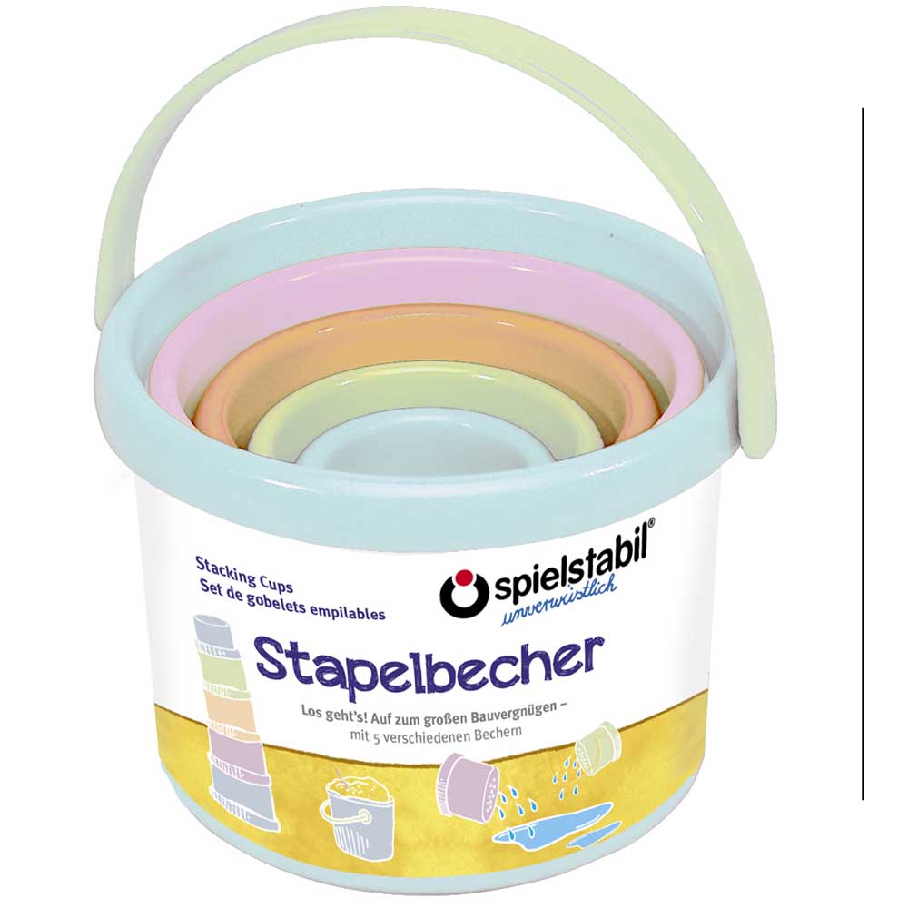 Stapelbecher Set 5-tlg. pastell