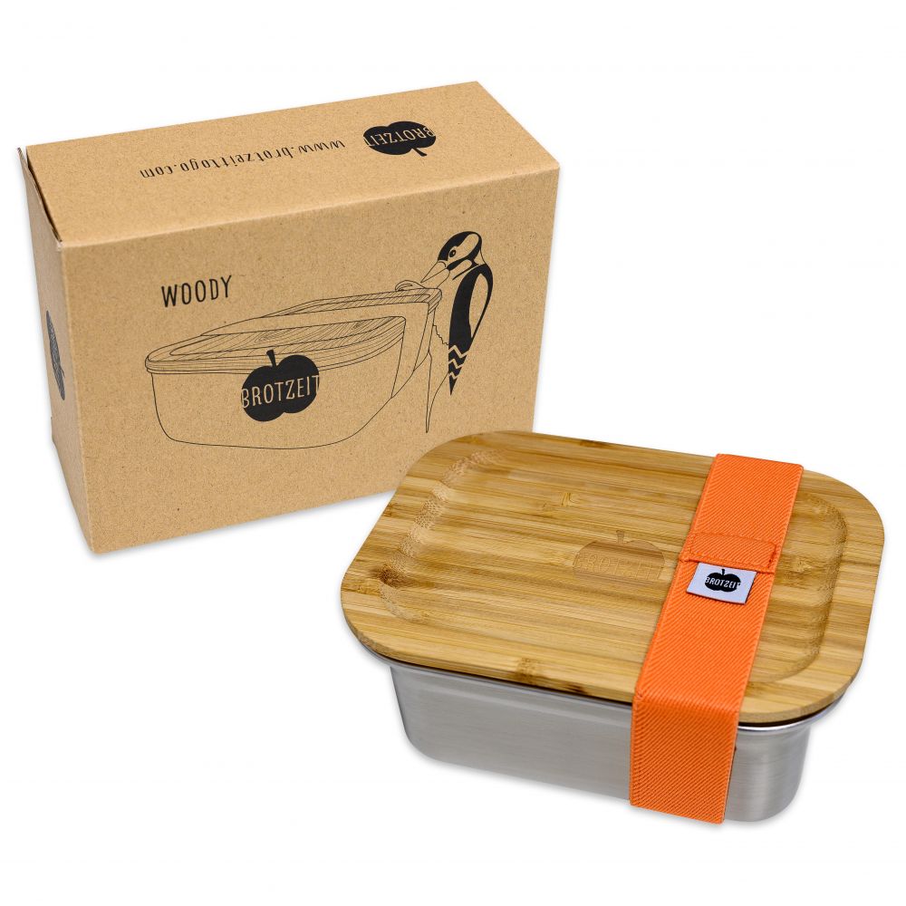 WOODY Lunchbox mit Bambusdeckel