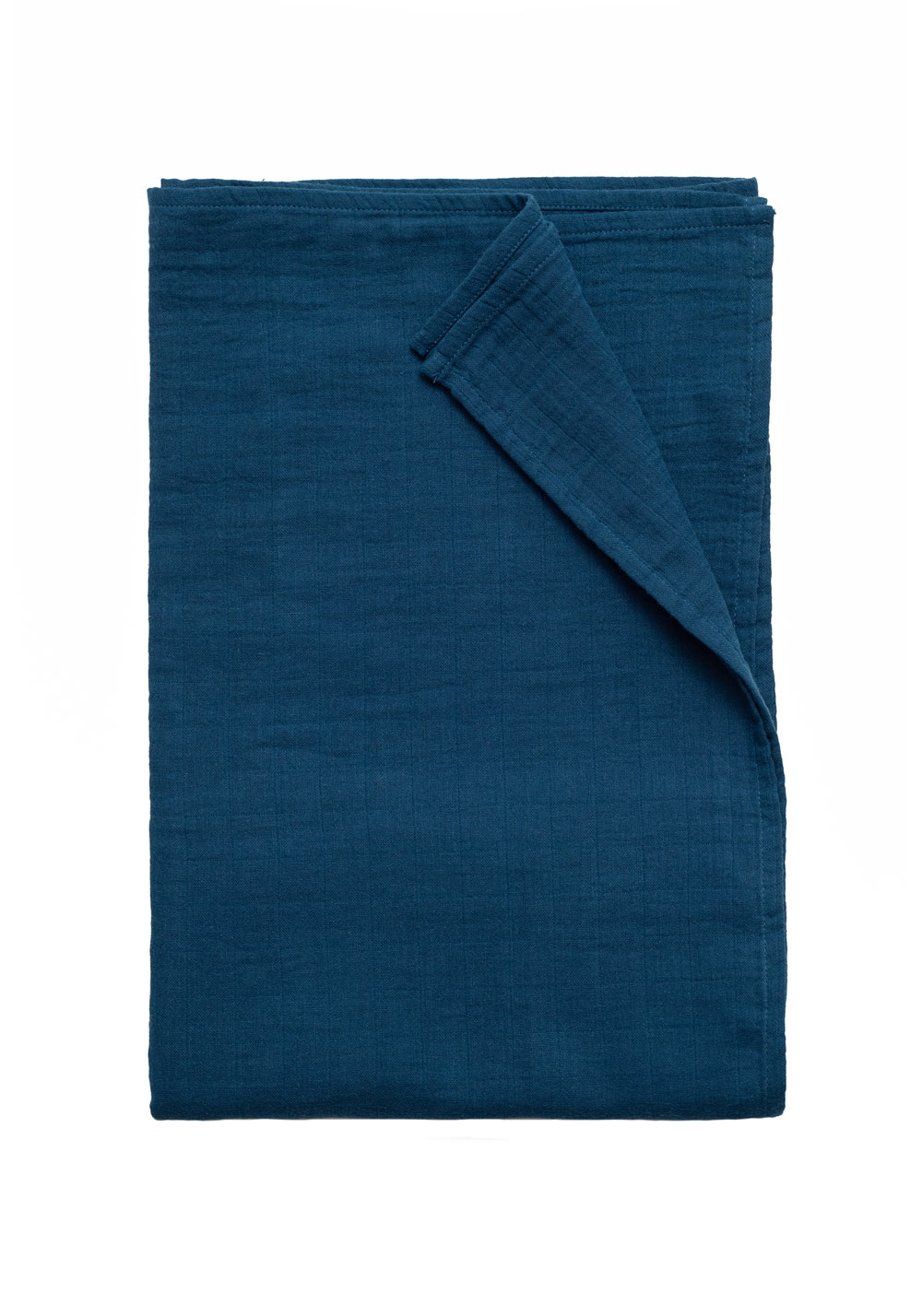 Musselin Swaddle Decke 120x120 petrol-blau