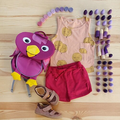Kids Outfit mit Lila 