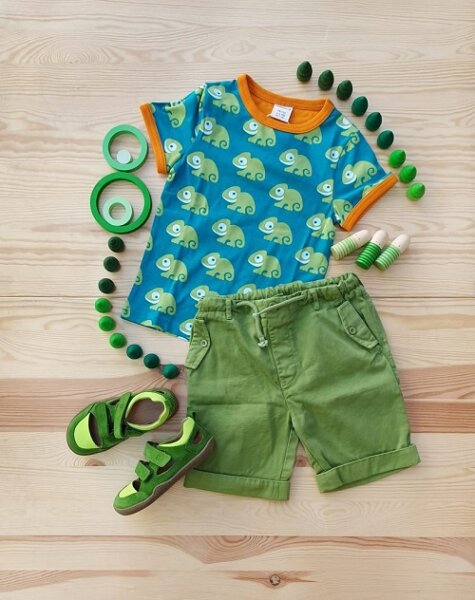 Sommerliches Kids-Outfit in Grün