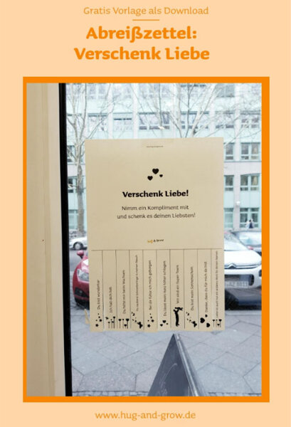 Abreißzettel: Verteile Komplimente