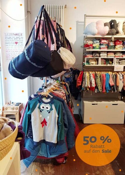 Super Sale mit 50 % Rabatt auf faire Bio-Kinderkleidung im April