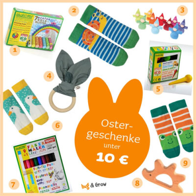 Nachhaltige Ostergeschenke für Kinder [unter 10 Euro, unter 25 Euro; unter 75 Euro] - Ostergeschenke für Kinder - ökologische und fair.