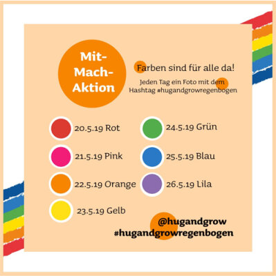 Mitmach-Aktion: Farben sind für alle da! - Mitmach Challenge auf Instagram