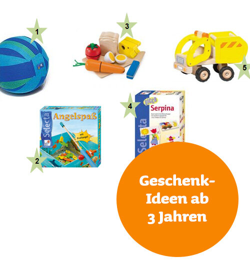 Geschenk-Ideen ab 3 Jahren