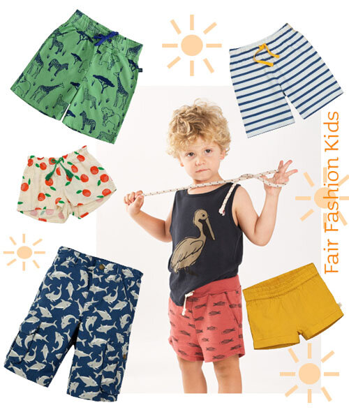 Faire Bio Shorts für Kinder