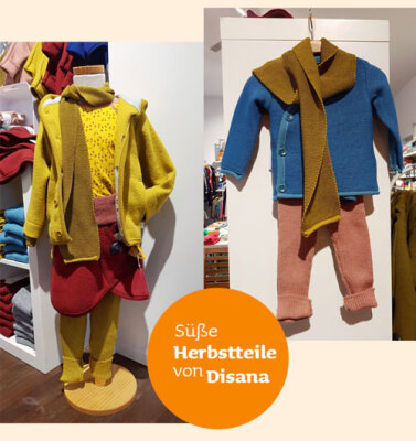 Herbstgeflüster:  Wollwalk &amp;amp; Wolle/Seide von Disana &amp;amp; Engel Natur [ Fair Fashion Kids ] - Wolle von Disana &amp;amp; Engel Natur