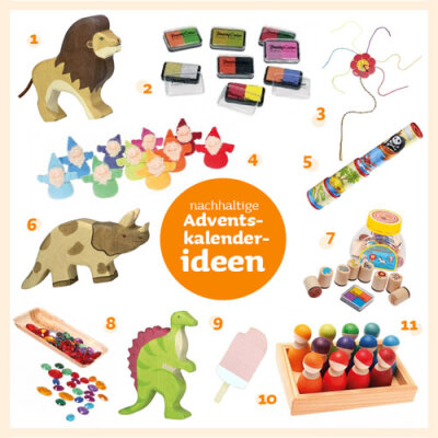 Schöne Ideen für einen nachhaltigen Adventskalender für Kinder - Adventskalender befüllen für Kinder