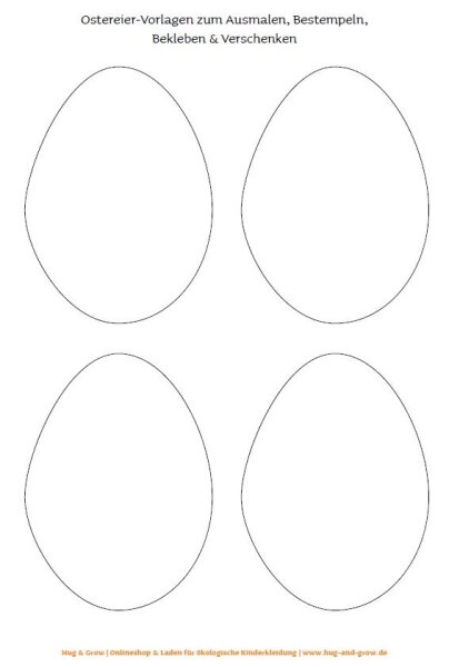 Ostereier Vorlage