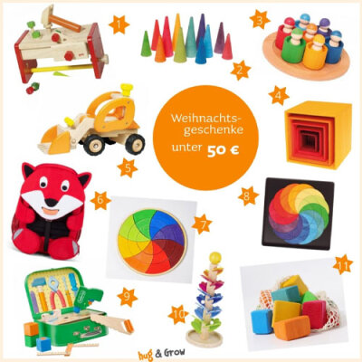 Nachhaltige Geschenkideen für Kinder zu Weihnachten unter 50 € [ Holzspielzeug &amp;amp; Co. ] - Schöne Geschenke für Kinder zum Weihnachtsfest