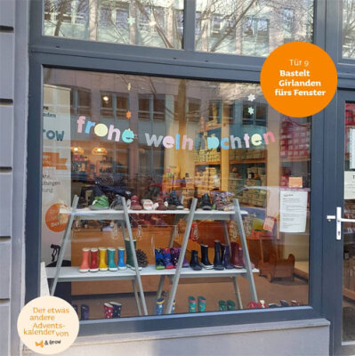 Der etwas andere Adventskalender - Tür 9: Girlanden DIY fürs Fenster im Winter - Girlanden Bastel-Anleitung fürs Fenster | Hug &amp;amp; Grow