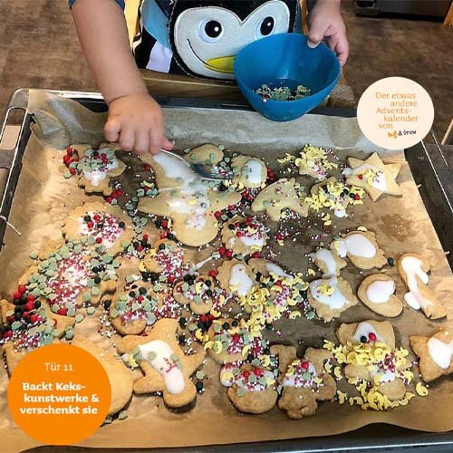 Der etwas andere Adventskalender Tür 12: Kekse backen bei einer Keksparty mit Kinder zu Weihnachten