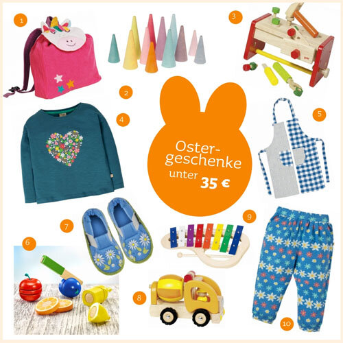 Auflistung von Ostergeschenken für Kinder unter 35 Euro