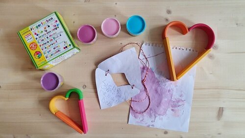 Herzkarte mit kindern basteln so gehts