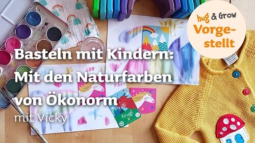 Nachhaltig Basteln mit Ökonorm [Leben mit Kindern] - Ökonorm Fingerfarben + mehr vorgestellt