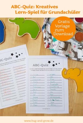 Kreatives Lern-Spiel mit dem ABC-Quiz [Gratis Vorlage als Download] - Kostenloses Lern- und Ratespiel als Download