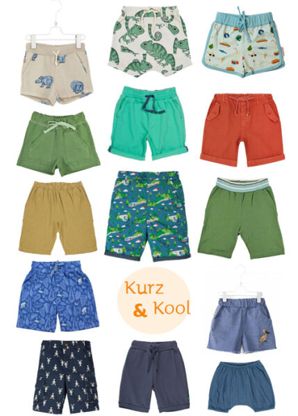 Shorts in allen Farben und Prints die Kinder lieben