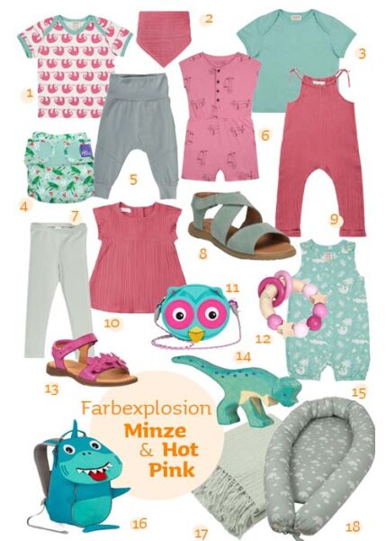 Pink und Mint Grün was für eine Kombi 