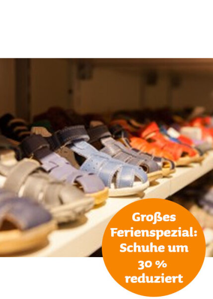 Großes Ferien-Spezial: Fast alle Schuhe um 30 % reduziert