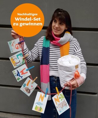 Gewinne ein nachhaltiges Wickel-Set für deine Wickelkommode - Stoffwindel Set gewinnen! Hug + Grow Gewinnspiel!