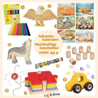 Geschenk-Ideen für den Adventskalender unter 10 € - Adventskalender basteln + befüllen: Geschenkideen
