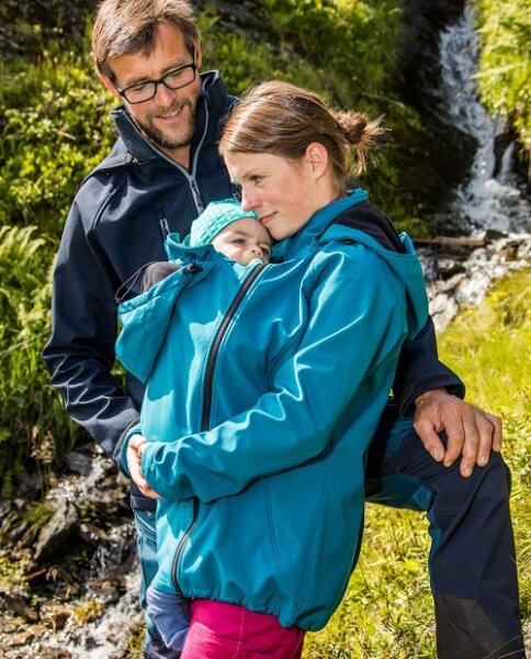 Softshelljacke zum Tragen von baby