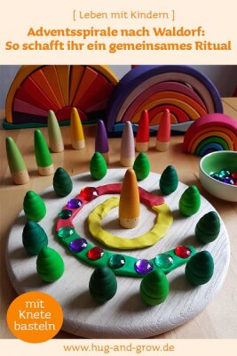 Weihnachten mit Kind: Adventsspirale nach Waldorf basteln - Weihnachten mit Kind: Adventsspirale nach Waldorf basteln