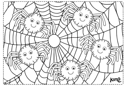 Ausmal-Spaß zu Halloween mit den Mal-Vorlagen von Kite Kids - Halloween Deko zum Ausmalen