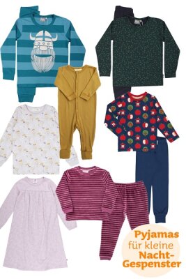 Pyjamas für kleine Nachtgespenster gesucht? Schau mal hier! - Kinder Schlafanzug zum Kuscheln und Spuken