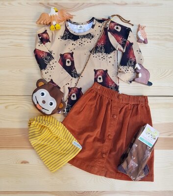 Kidsoutfit: Wald-Tiere im Herbst - Kids Outfits: Herbstgeflüster bei Hug + Grow