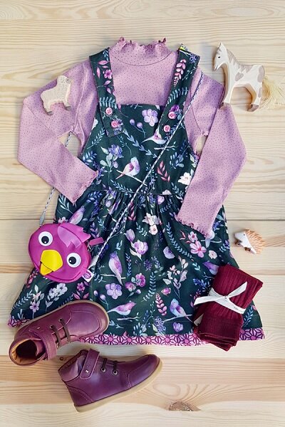 Vogel Style Seite vom Kleid