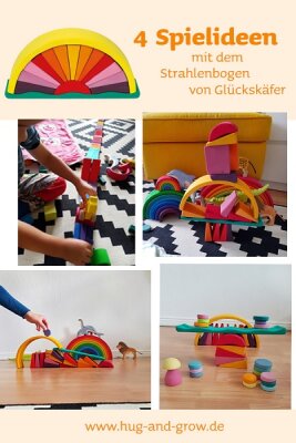 Freies Spiel: 4 Spielideen mit dem Strahlenbogen von Glückskäfer - DIY Spielideen: Holzspielzeug von Glückskäfer