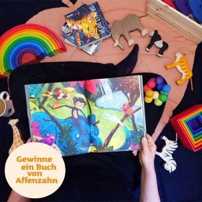 Gewinne ein Buch von Affenzahn nach deiner Wahl! - Buch von Affenzahn gewinnen!