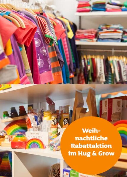Weihnachtliche Rabattaktion im Hug & Grow