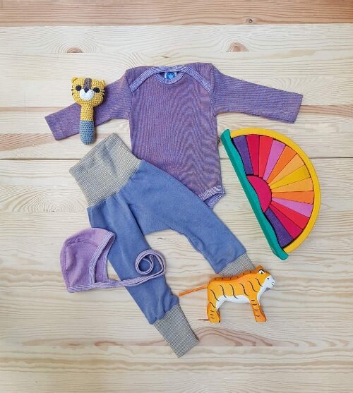 Wolle-Seide Erstlingsoutfit