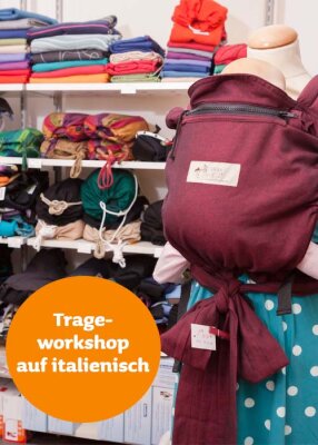 Trageworkshop auf Italienisch - Workshop sul portare pancia a pancia - Workshop zum Babytragen auf italienisch